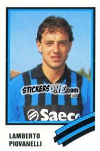 Sticker Lamberto Piovanelli - Calcio 1989 n. 237 - Euroflash