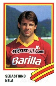 Cromo Sebastiano Nela - Calcio 1989 - Euroflash