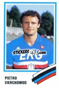 Sticker Pietro Vierchowod - Calcio 1989 n. 262 - Euroflash
