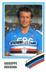 Sticker Giuseppe Dossena - Calcio 1989 n. 267 - Euroflash