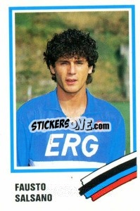 Sticker Fausto Salsano - Calcio 1989 n. 269 - Euroflash
