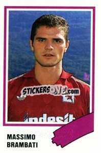Sticker Massimo Brambati - Calcio 1989 n. 277 - Euroflash