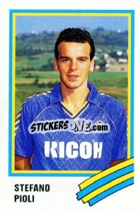 Figurina Stefano Pioli - Calcio 1989 - Euroflash