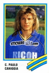 Sticker C. Paulo Caniggia - Calcio 1989 n. 303 - Euroflash