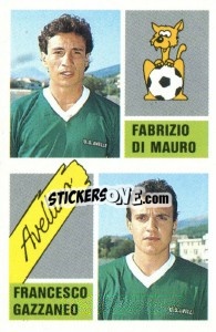 Sticker Fabrizio Di Mauro / Francesco Gazzaneo - Calcio 1989 n. 316 - Euroflash