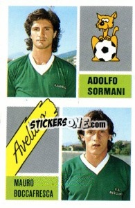 Sticker Adolfo Sormani / Mauro Boccafresca - Calcio 1989 n. 317 - Euroflash