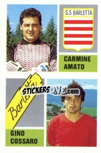 Figurina Carmine Amato / Gino Cossaro - Calcio 1989 - Euroflash