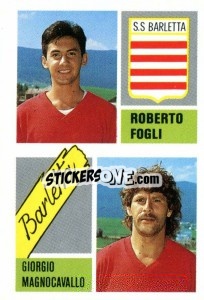 Sticker Robeto Fogli / Giorgio Magnocavallo - Calcio 1989 - Euroflash