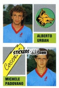 Cromo Alberto Urban / Michele Padovano