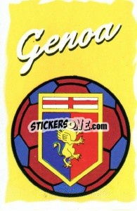 Sticker Scudetto Genoa - Calcio 1989 - Euroflash