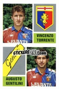 Sticker Vincenzo Torrente / Augusto Gentilini - Calcio 1989 n. 362 - Euroflash
