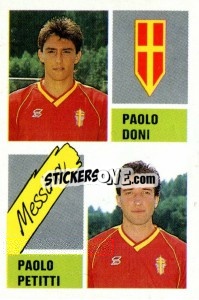 Cromo Paolo Doni / Paolo Petitti