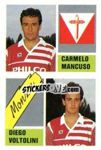 Sticker Carmelo Mancuso / Diego Voltolini - Calcio 1989 - Euroflash