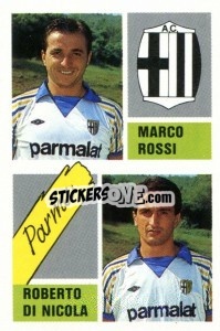 Figurina Marco Rossi / Roberto Di Nicola - Calcio 1989 - Euroflash