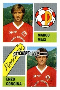 Sticker Marco Masi / Enzo Concina - Calcio 1989 - Euroflash