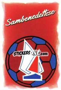 Figurina Scudetto Sanbenedettese - Calcio 1989 - Euroflash