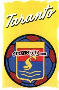 Sticker Scudetto Taranto - Calcio 1989 - Euroflash