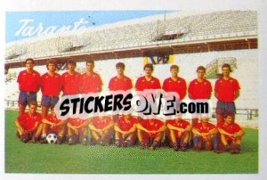 Figurina Squadra Taranto - Calcio 1989 - Euroflash