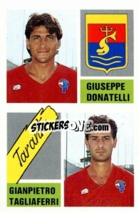 Sticker Giuseppe Donatelli / Gianpietro Tagliaferri - Calcio 1989 - Euroflash