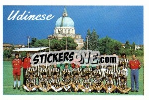 Sticker Squadra Udinese - Calcio 1989 n. SQU20 - Euroflash
