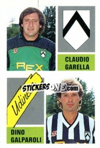 Sticker Claudio Garella / Dino Galparoli - Calcio 1989 - Euroflash