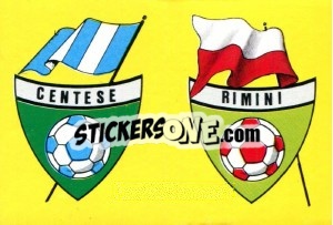 Sticker Scudetto Centese - Calcio 1989 - Euroflash