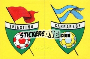 Figurina Scudetto Triestina - Calcio 1989 - Euroflash