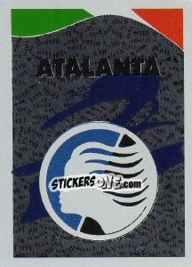 Figurina Scudetto Atalanta - Calcioflash 1991 - Euroflash