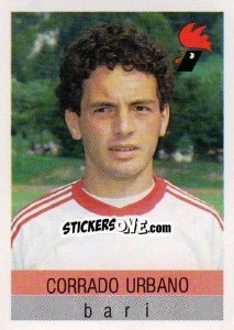 Cromo Corrado Urbano - Calcioflash 1991 n. 30 - Euroflash
