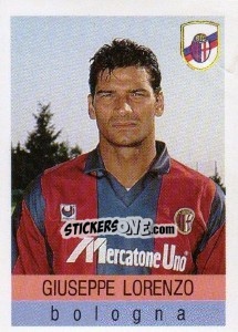 Sticker Giuseppe Lorenzo - Calcioflash 1991 n. 51 - Euroflash