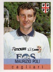 Sticker Maurizio Poli - Calcioflash 1991 - Euroflash