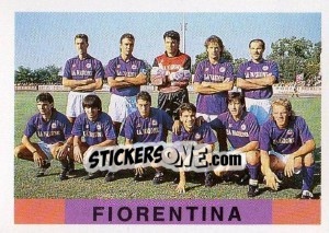 Sticker Squadra Fiorentina - Calcioflash 1991 n. 86 - Euroflash