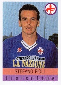 Sticker Stefano Pioli - Calcioflash 1991 - Euroflash