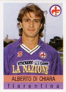Cromo Alberto Di Chiara - Calcioflash 1991 n. 100 - Euroflash
