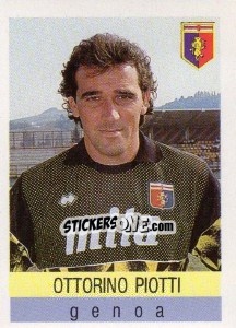 Sticker Ottorino Piotti - Calcioflash 1991 n. 105 - Euroflash