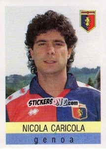 Sticker Nicola Caricola - Calcioflash 1991 n. 107 - Euroflash
