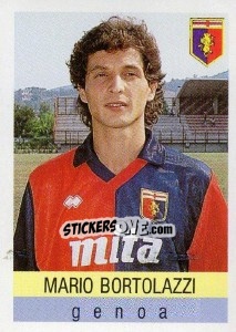 Figurina Mario Bortolazzi - Calcioflash 1991 - Euroflash