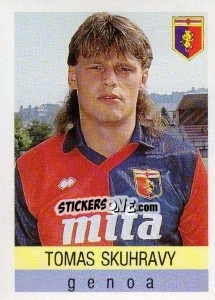 Sticker Tomas Skuhravy - Calcioflash 1991 n. 117 - Euroflash
