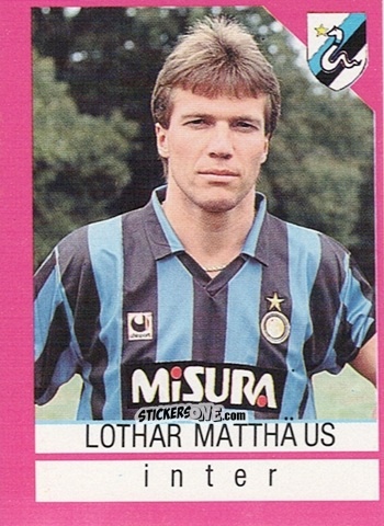 Sticker Lothar Matthäus - Calcioflash 1991 n. 132 - Euroflash