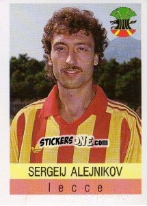 Sticker Sergeij Alejnikov - Calcioflash 1991 - Euroflash