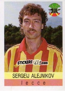 Sticker Sergeij Alejnikov - Calcioflash 1991 n. 184 - Euroflash