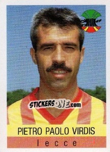 Sticker Pietro Paolo Virdis - Calcioflash 1991 - Euroflash