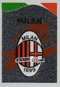 Cromo Scudetto Milan - Calcioflash 1991 - Euroflash