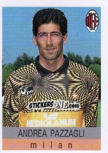 Sticker Andrea Pazzagli - Calcioflash 1991 - Euroflash
