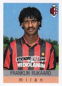 Sticker Franklin Rijkaard - Calcioflash 1991 n. 196 - Euroflash