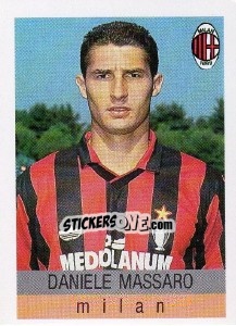 Sticker Daniele Massaro - Calcioflash 1991 - Euroflash