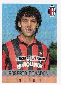 Sticker Roberto Donadoni - Calcioflash 1991 - Euroflash