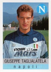 Sticker Giuseppe Taglialatela - Calcioflash 1991 - Euroflash