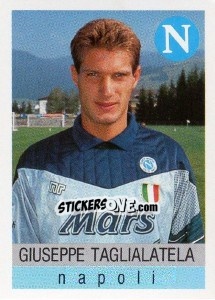 Sticker Giuseppe Taglialatela - Calcioflash 1991 n. 207 - Euroflash