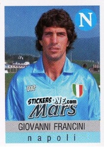Sticker Giovanni Francini - Calcioflash 1991 n. 209 - Euroflash